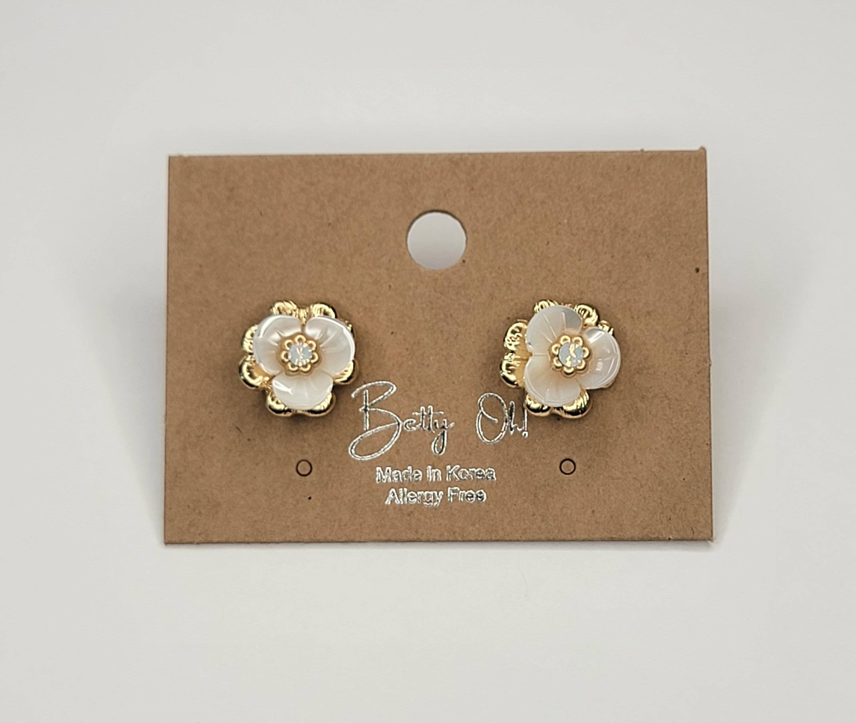 Sea Shell Flower Earrings