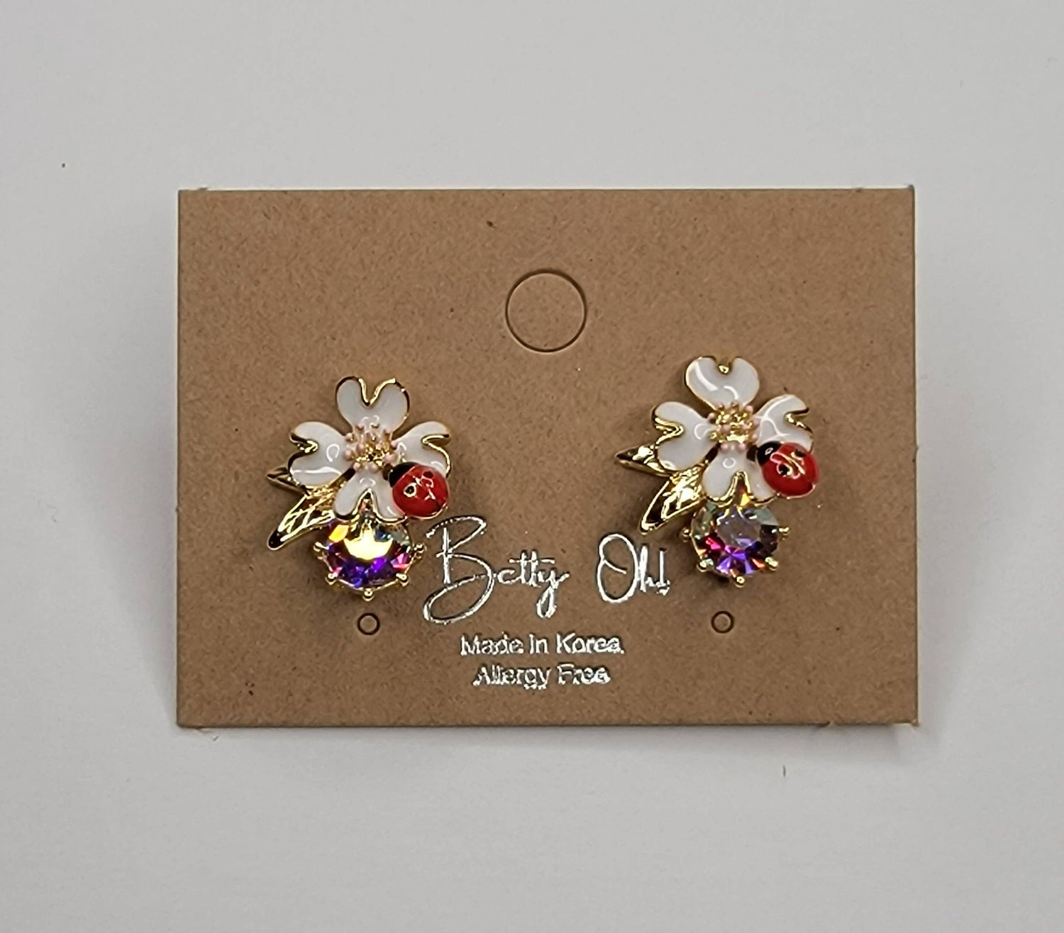 Lady Bug Post Earrings