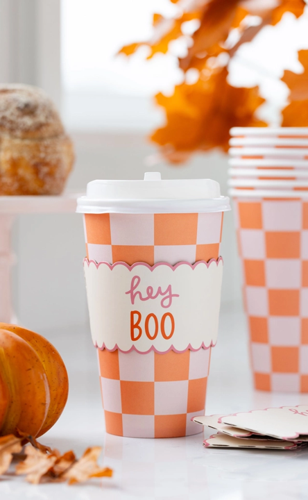 Pink &amp; Orange To-Go Cups