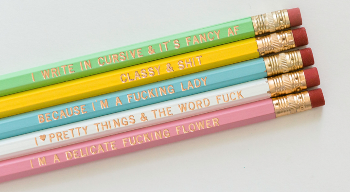 Charming &amp; Cheeky Pencil Set