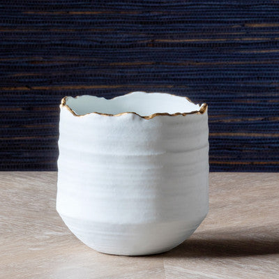 Gilded Organic Edge Pot