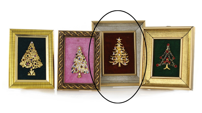 Framed Jewelry Trees, 4 Styles