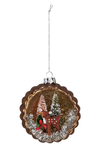 Glass Diorama Ornament, 2 Styles