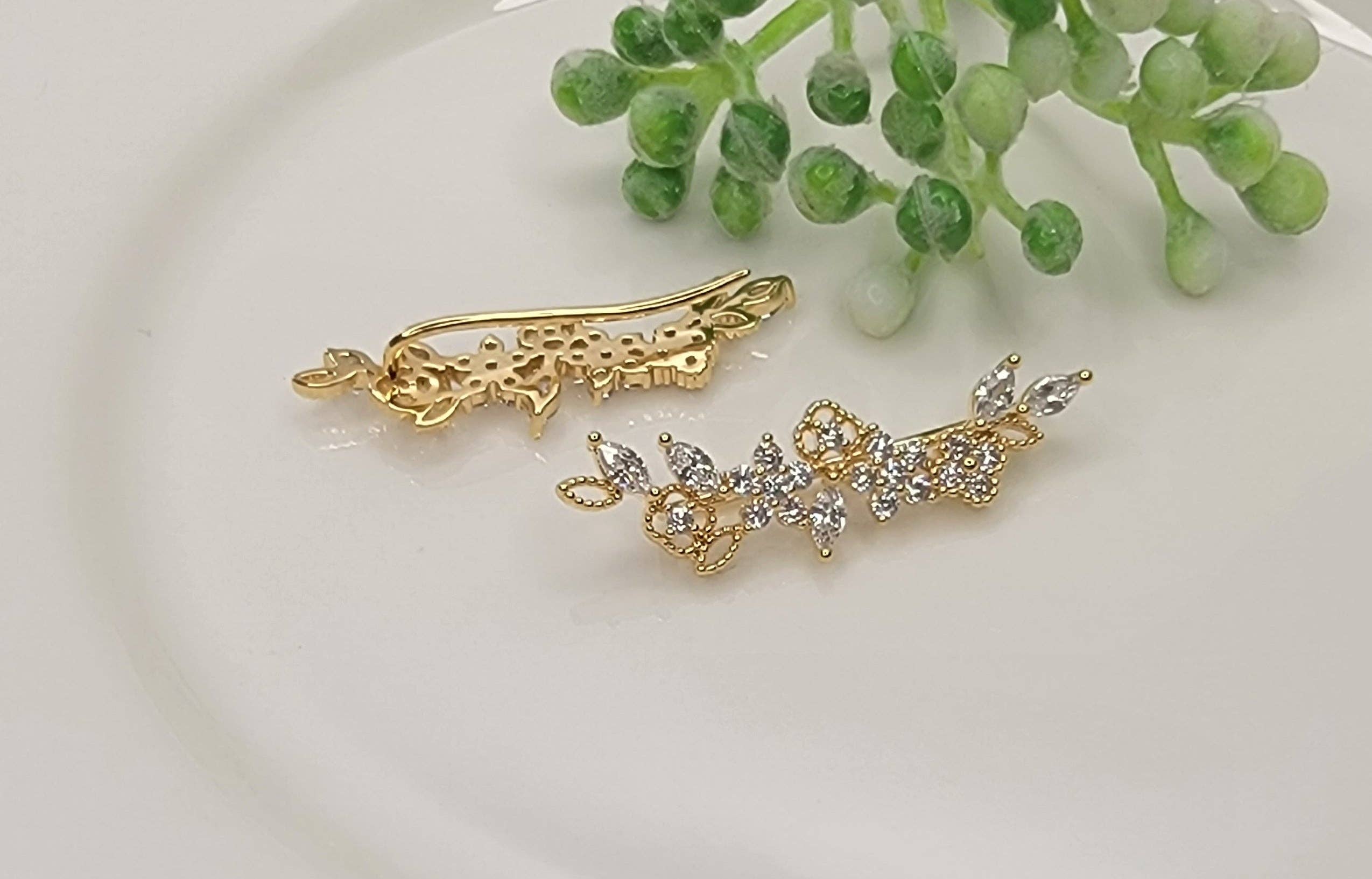 Cz Ear Crawler Earrings