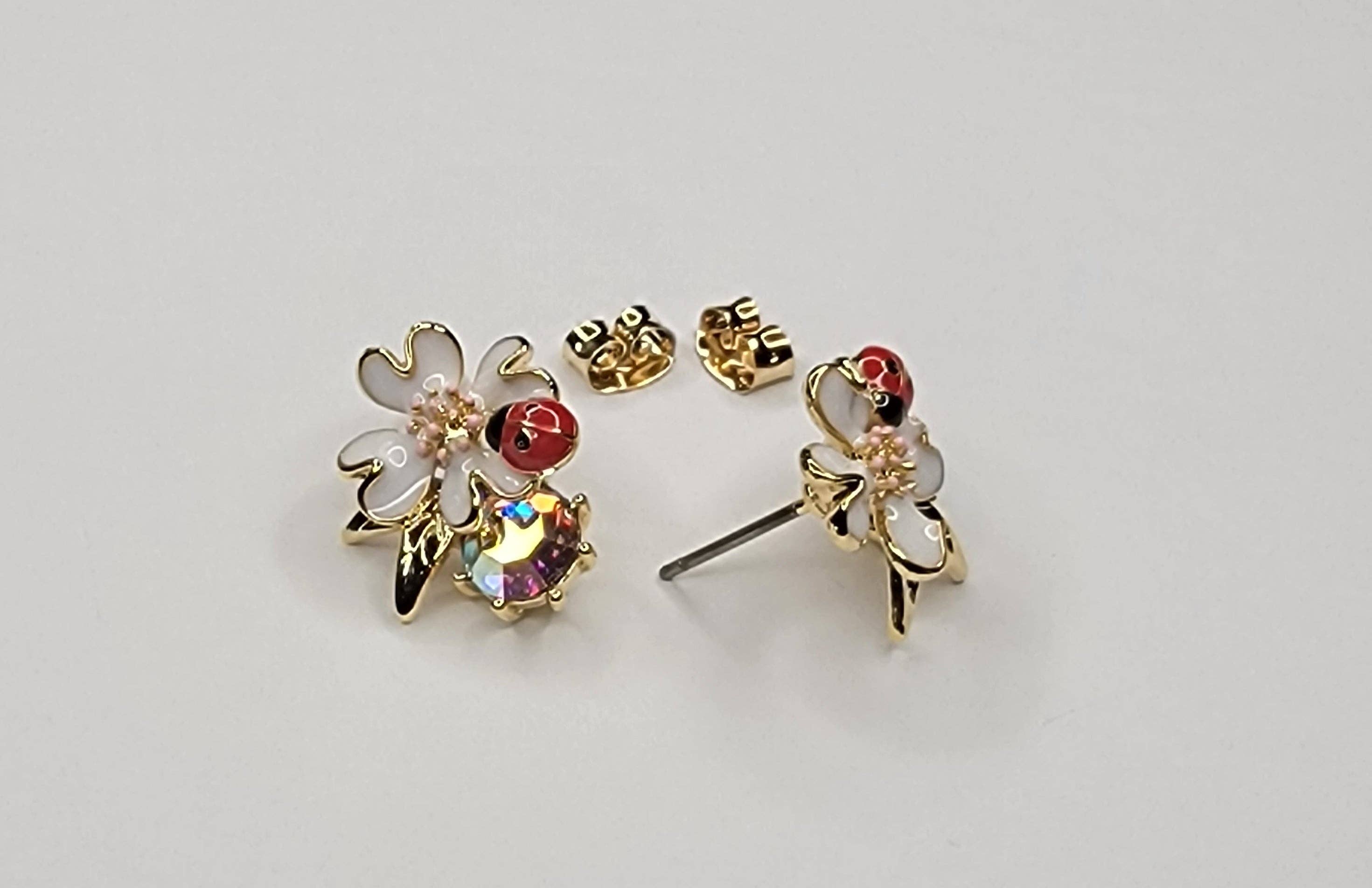 Lady Bug Post Earrings