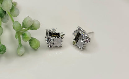 Cz Post Earrings