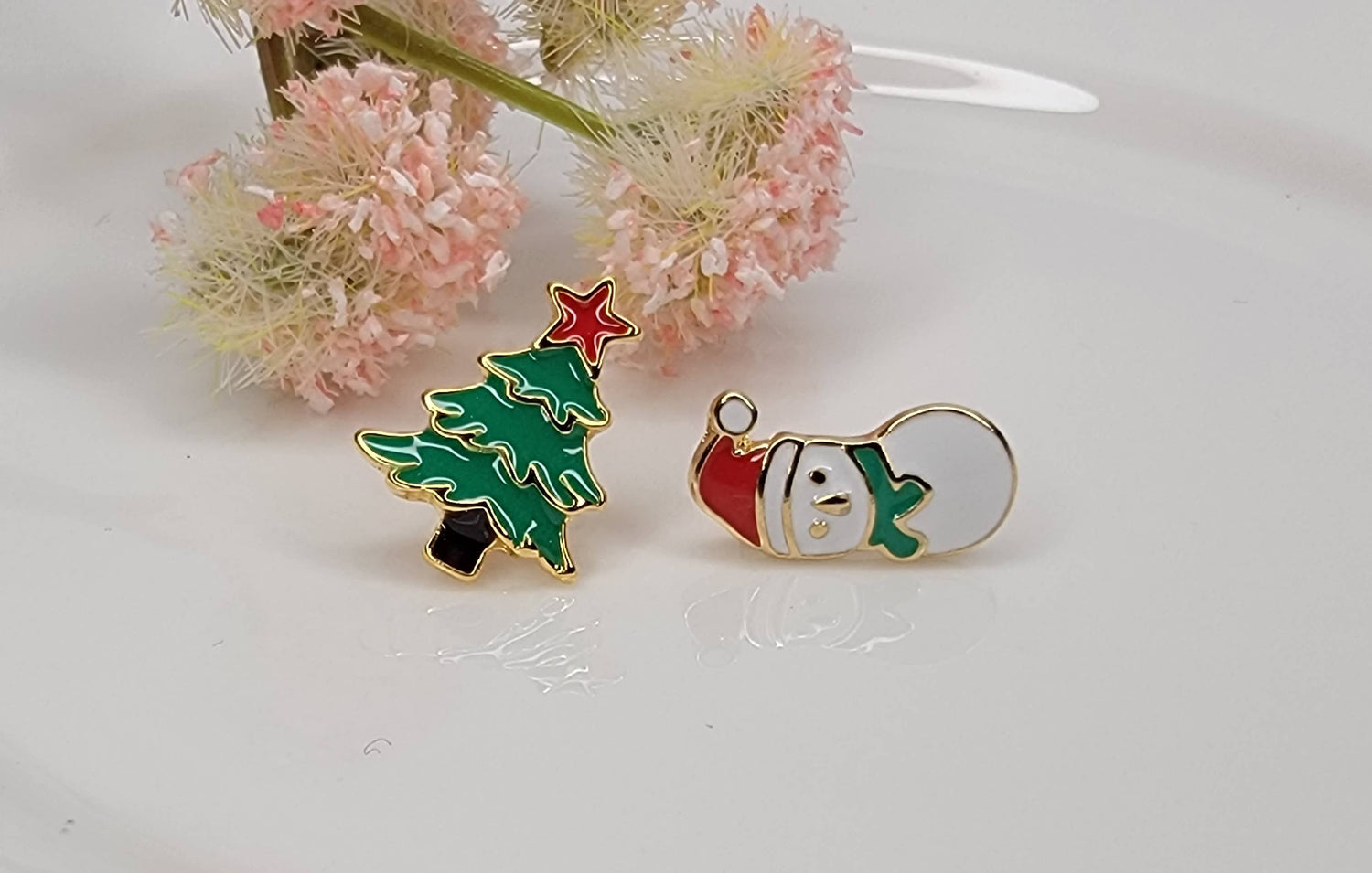 Mismatch Christmas Earrings