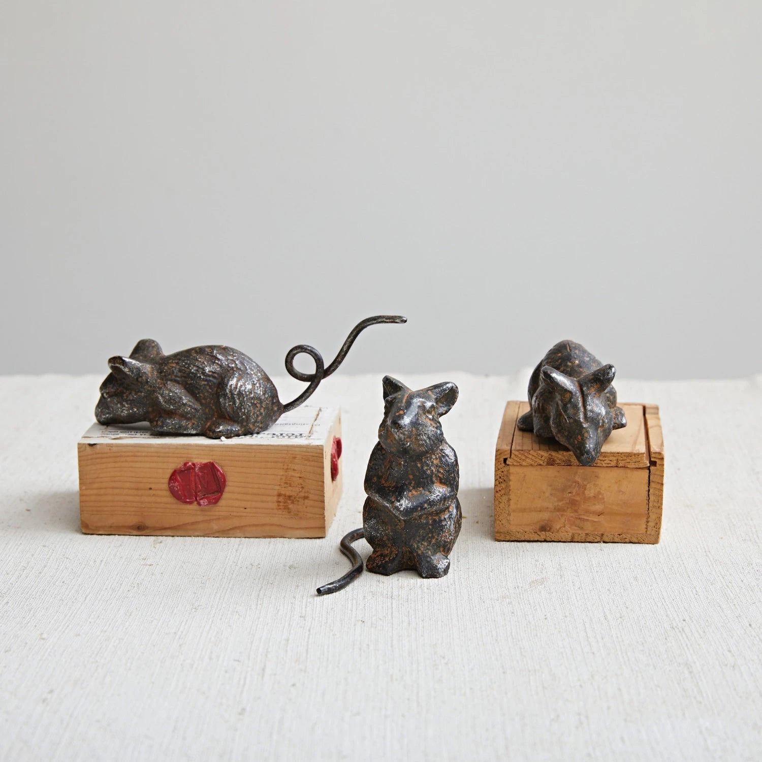 Metal Mice, Set of 3