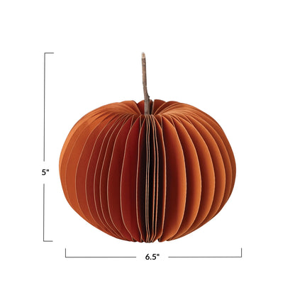 Folding Paper Pumpkins