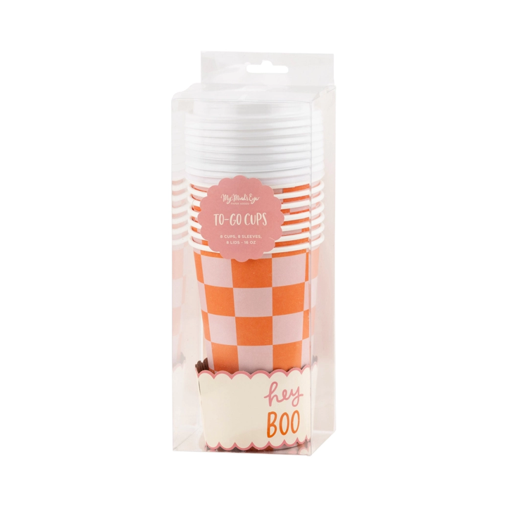 Pink &amp; Orange To-Go Cups