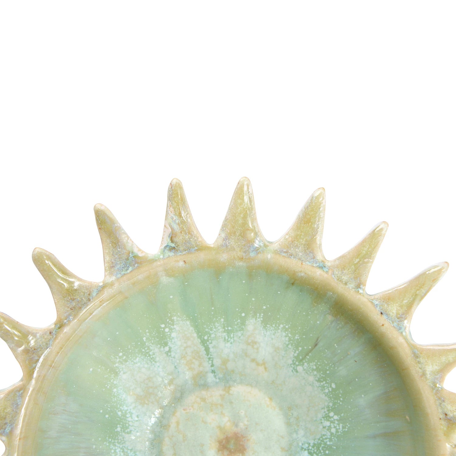 Stoneware Sunburst Shaped Serving Bowl