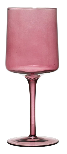 Colored Stemmed Wine Glass