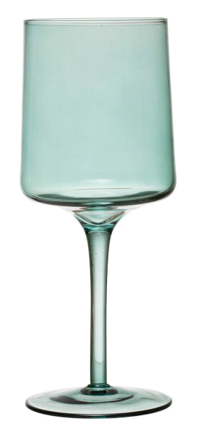 Colored Stemmed Wine Glass