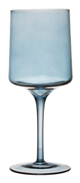 Colored Stemmed Wine Glass