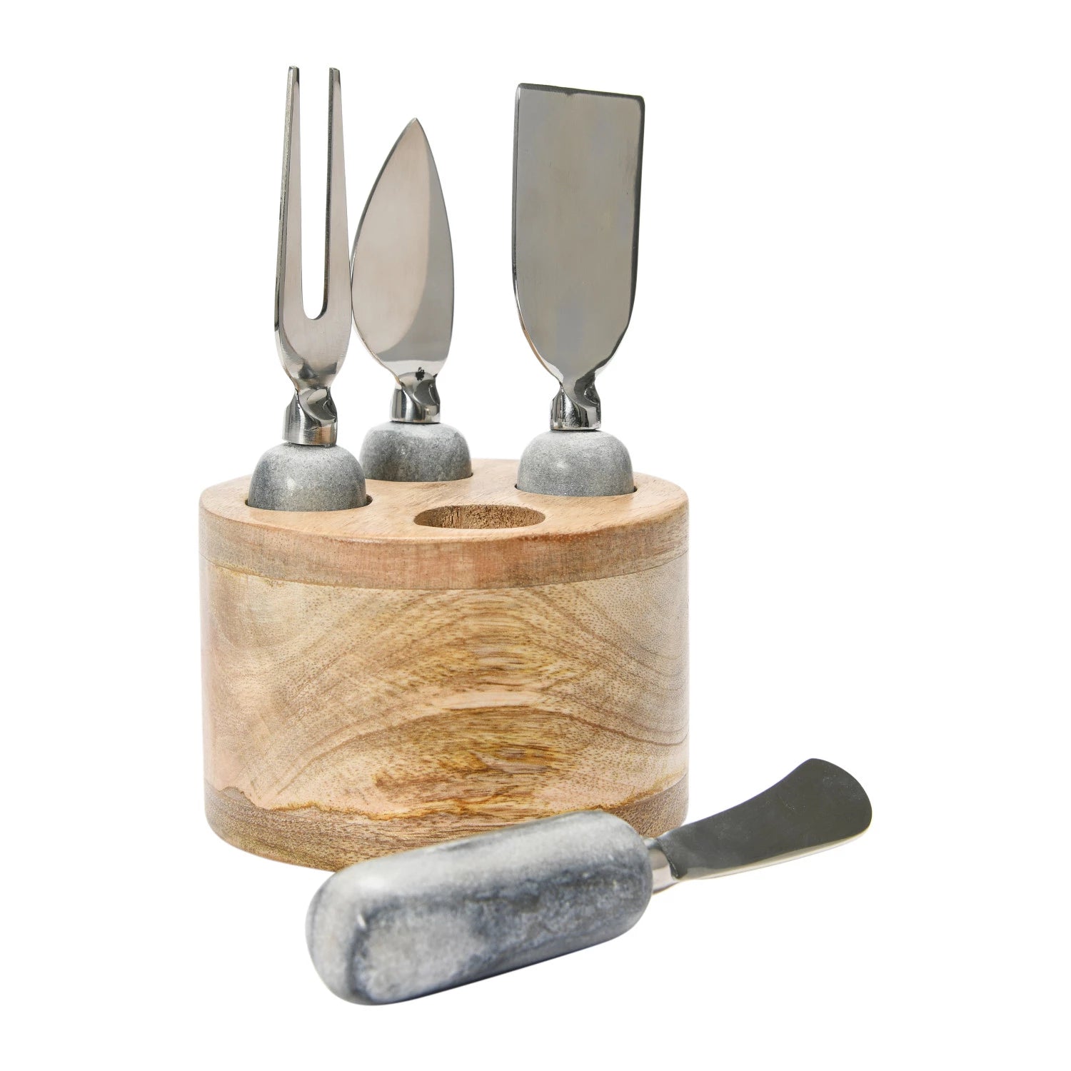 Cheese Servers with Wood Stand