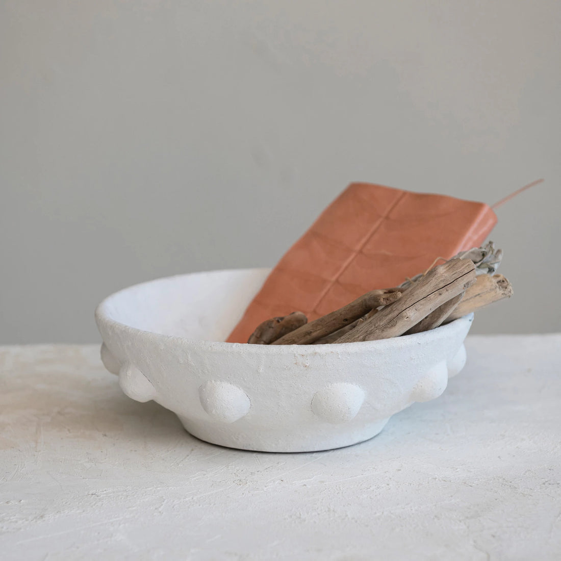 Decorative Coarse Terra-cotta Bowl