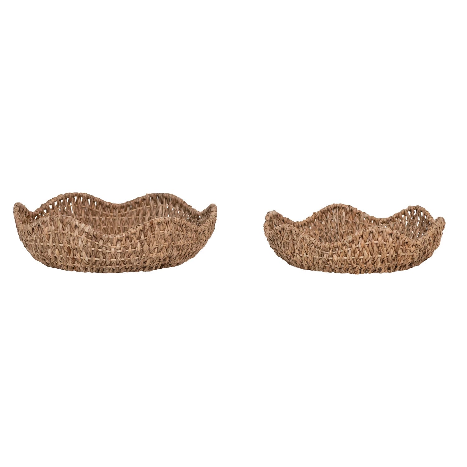 Scalloped Edge Round Basket