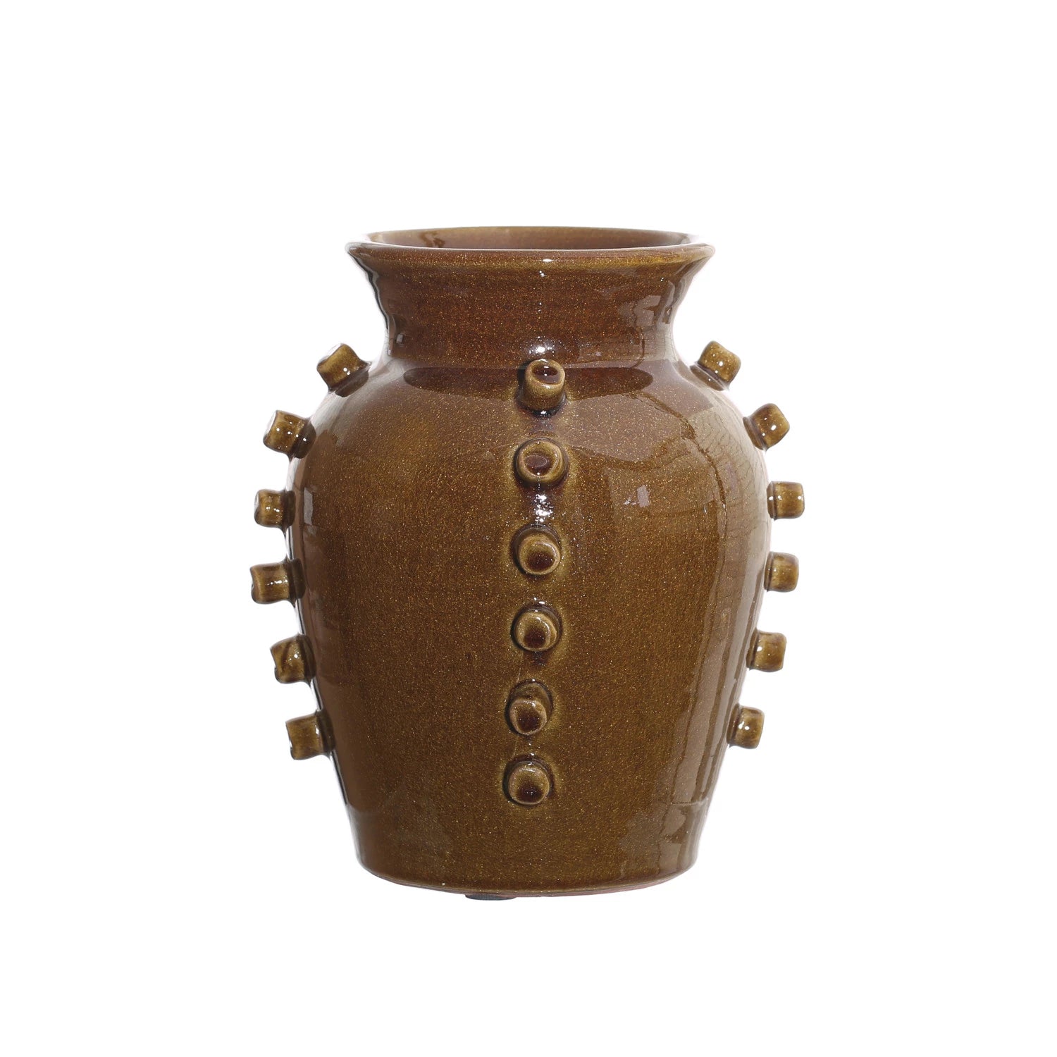 Terra-cotta Vase w/ Hobnails