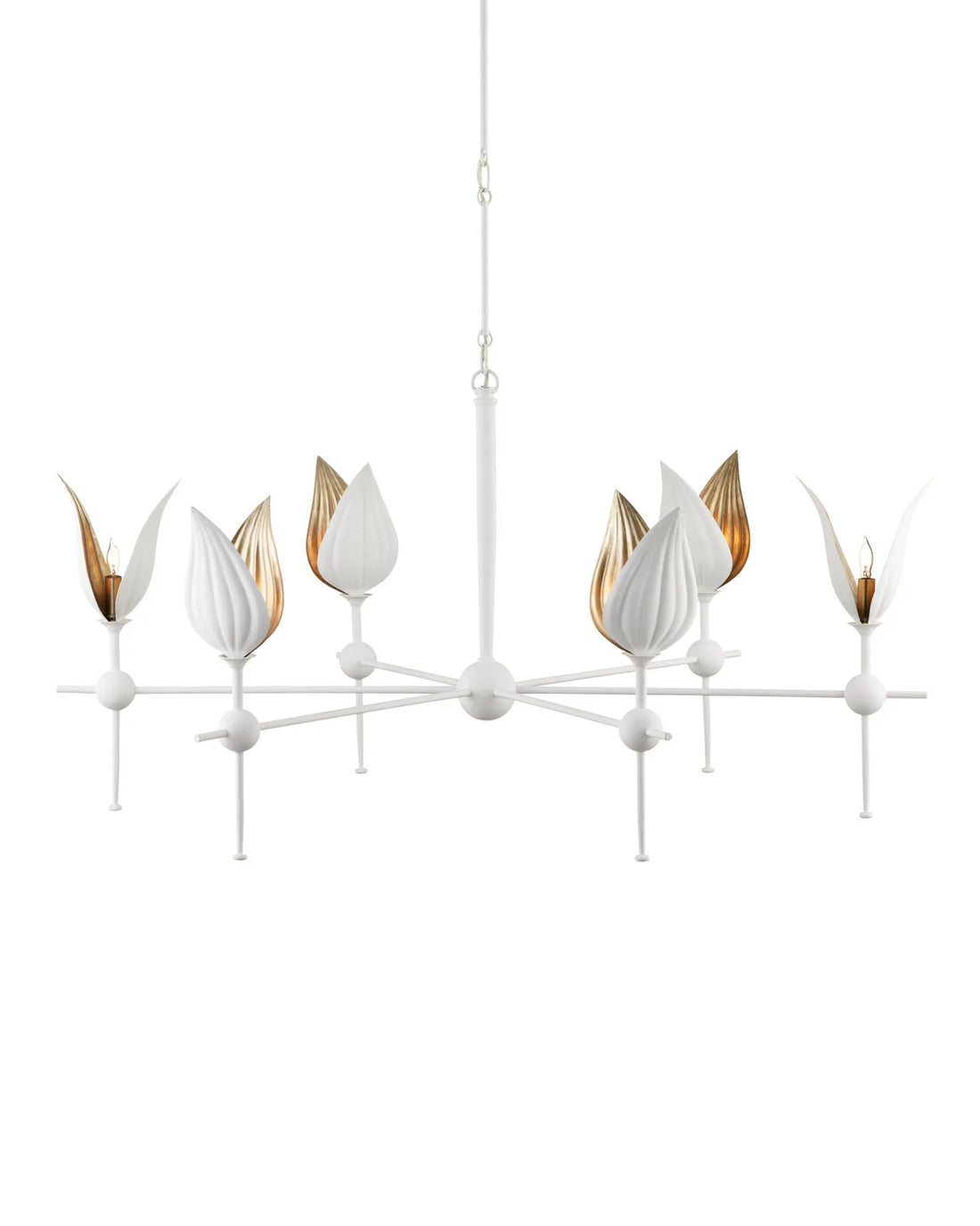 Peace Lily White Chandelier