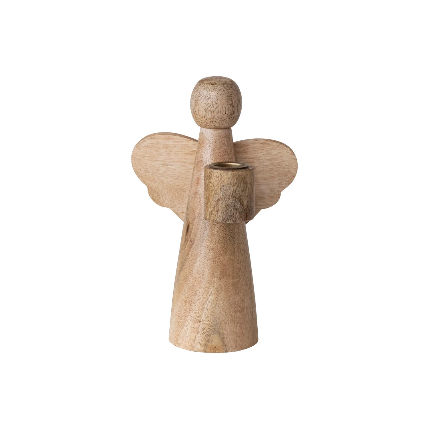 Mango Wood Angel Taper Holder