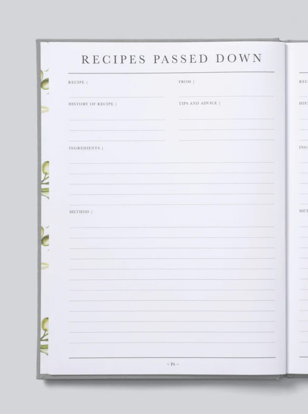 Recipes Passed Down